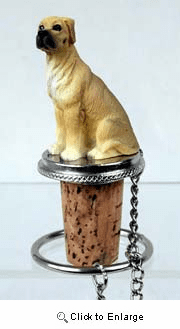 Great Dane Bottle Stopper (Fawn Uncropped)