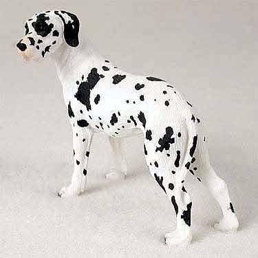 Great Dane Figurine Harlequin Uncropped