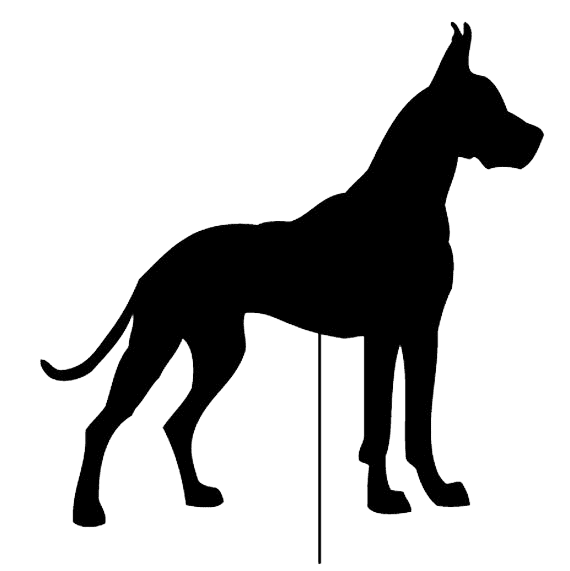 Great Dane Garden Stake