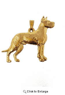 Great Dane Gold Pendant