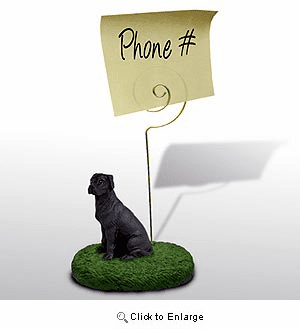 Great Dane Note Holder (Black Uncropped)