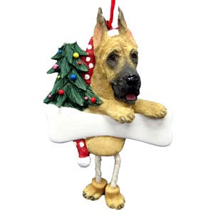Great Dane Christmas Tree Ornament - Personalize