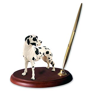 Great Dane Pen Holder (Harlequin Uncropped)