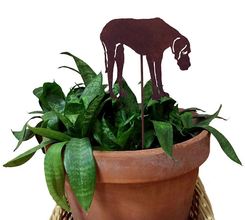 Great Dane Plant Stake