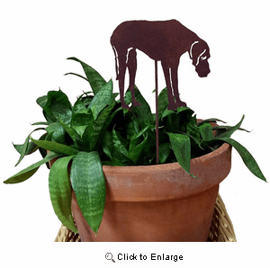 Great Dane Plant Stake