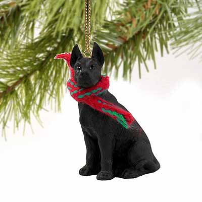 Great Dane Tiny One Christmas Ornament Black