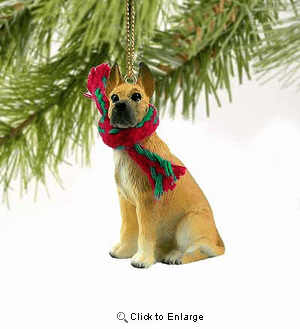 Great Dane Tiny One Christmas Ornament Fawn
