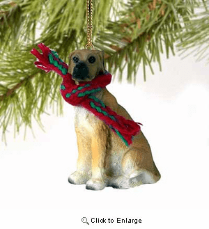 Great Dane Tiny One Christmas Ornament Fawn Uncropped