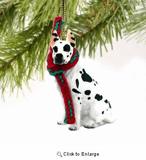 Great Dane Tiny One Christmas Ornament Harlequin