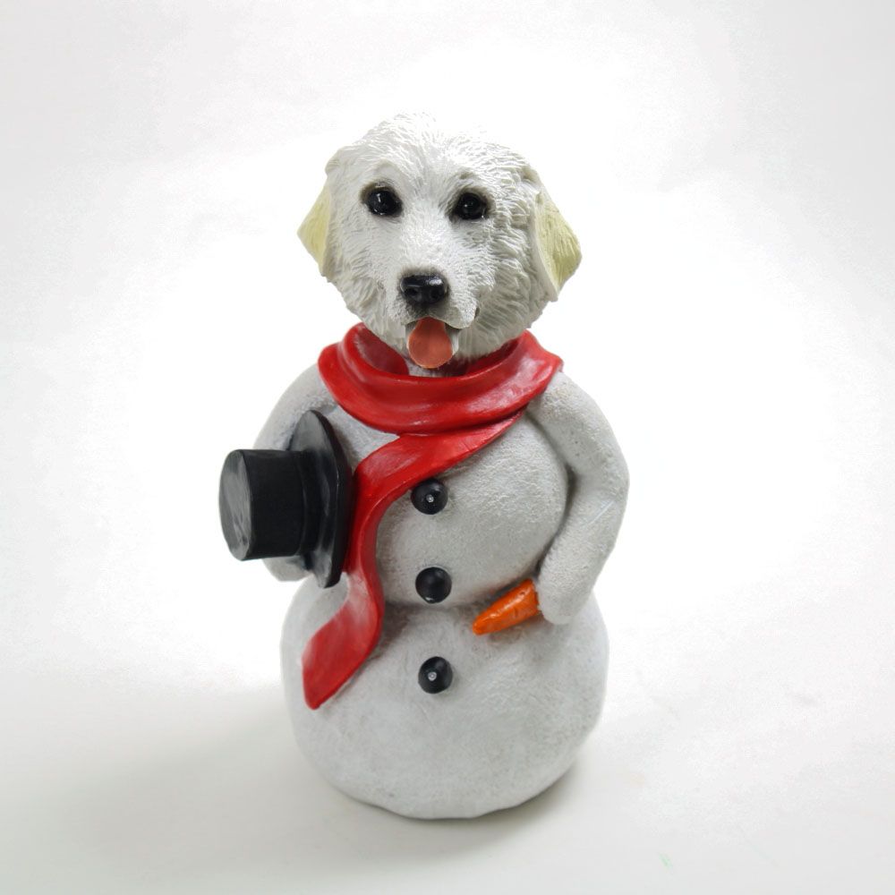 Great Pyrenees Snowman Christmas Decoration