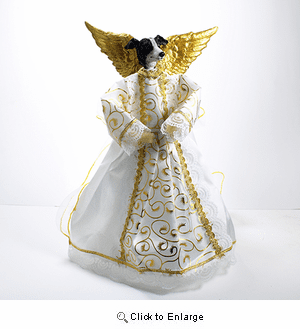 Greyhound Angel Christmas Tree Topper