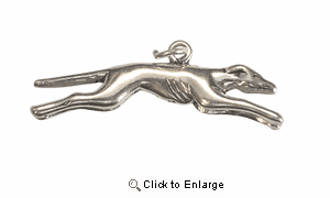 Greyhound Sterling Silver Charm