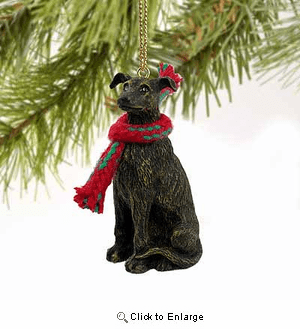 Greyhound Tiny One Christmas Ornament Brindle
