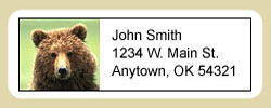 Grizzly Bear Address Labels