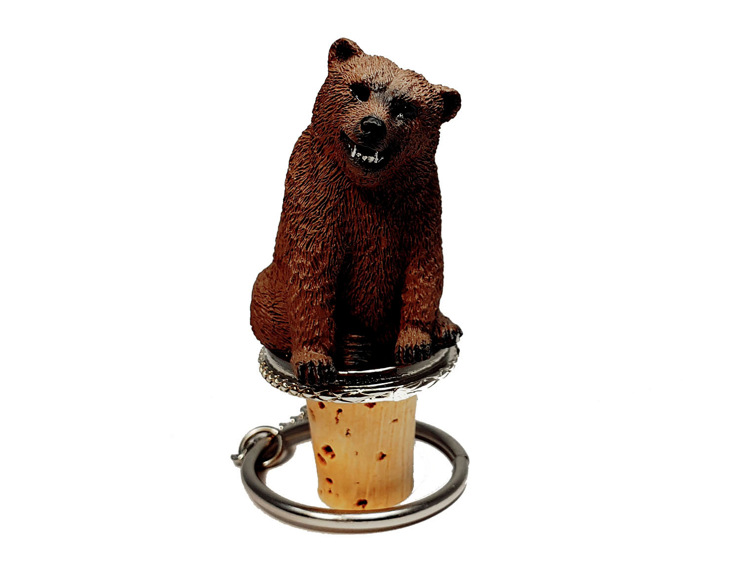 Grizzly Bear Bottle Stopper