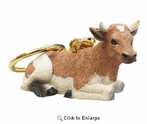 Guernsey Bull Keychain