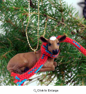 Guernsey Cow Tiny One Christmas Ornament