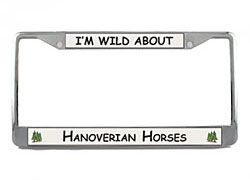 Hanoverian Horse License Plate Frame