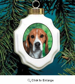 Harrier Christmas Ornament Porcelain