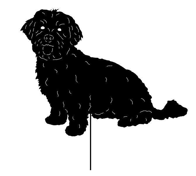 Havanese Garden Stake