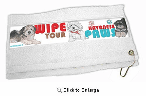 Havanese Paw Wipe Towel