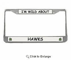 Hawk License Plate Frame