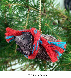 Hedgehog Tiny One Christmas Ornament