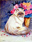 Himalayan Cat Garden Flag