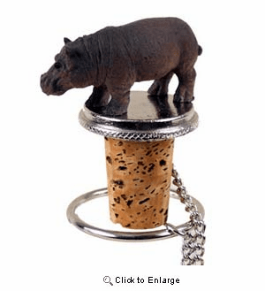 Hippopotamus Bottle Stopper