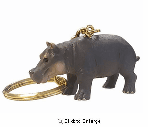 Hippopotamus Keychain
