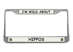 Hippopotamus License Plate Frame
