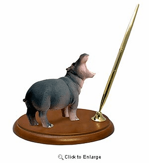 Hippopotamus Pen Holder