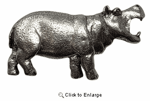 Hippopotamus Pin