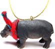 Hippopotamus Tiny One Christmas Ornament