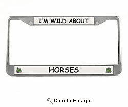 Horse License Plate Frame