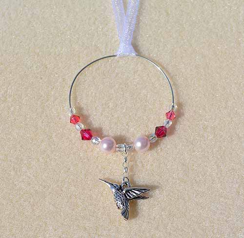 Hummingbird Car Charm - Sun Catcher