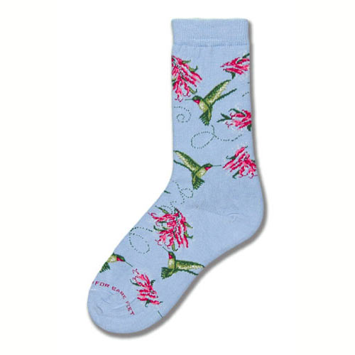 Hummingbird Collage Socks