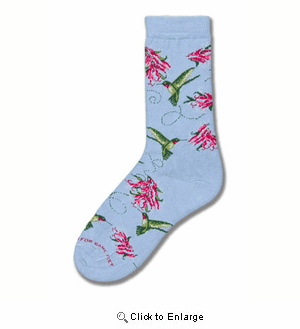 Hummingbird Collage Socks
