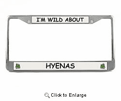Hyena License Plate Frame