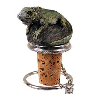 Iguana Bottle Stopper