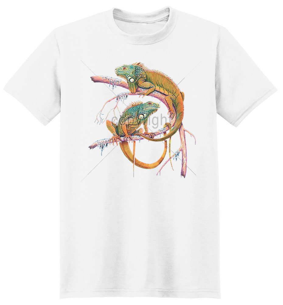 Iguana T Shirt Just Hangin