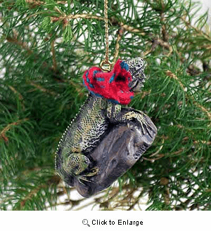 Iguana Tiny One Christmas Ornament