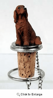 Irish Setter Bottle Stopper