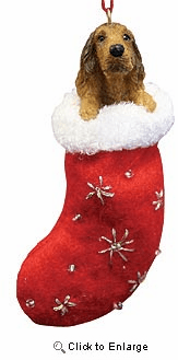 Irish Setter Christmas Stocking Ornament