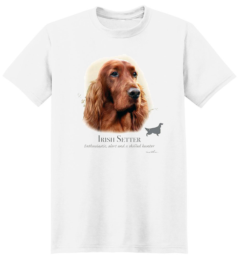 Irish Setter T Shirt by Howard Robinson