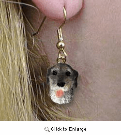Irish Wolfhound Authentic Earrings