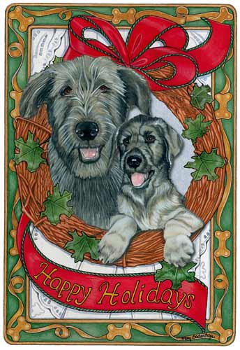 Irish Wolfhound Christmas Cards