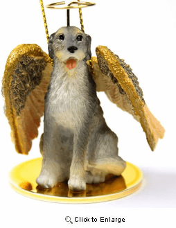 Irish Wolfhound Christmas Ornament Angel