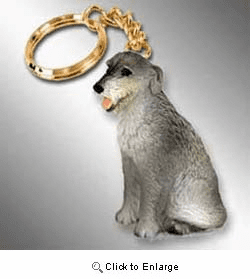 Irish Wolfhound Keychain