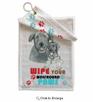 Irish Wolfhound Paw Wipe Towel